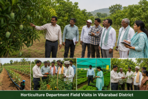 Horticulture Department Field Visits in Vikarabad District