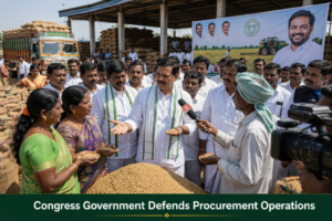 Congress Government Defends Paddy Procurement Operations in Telangana
