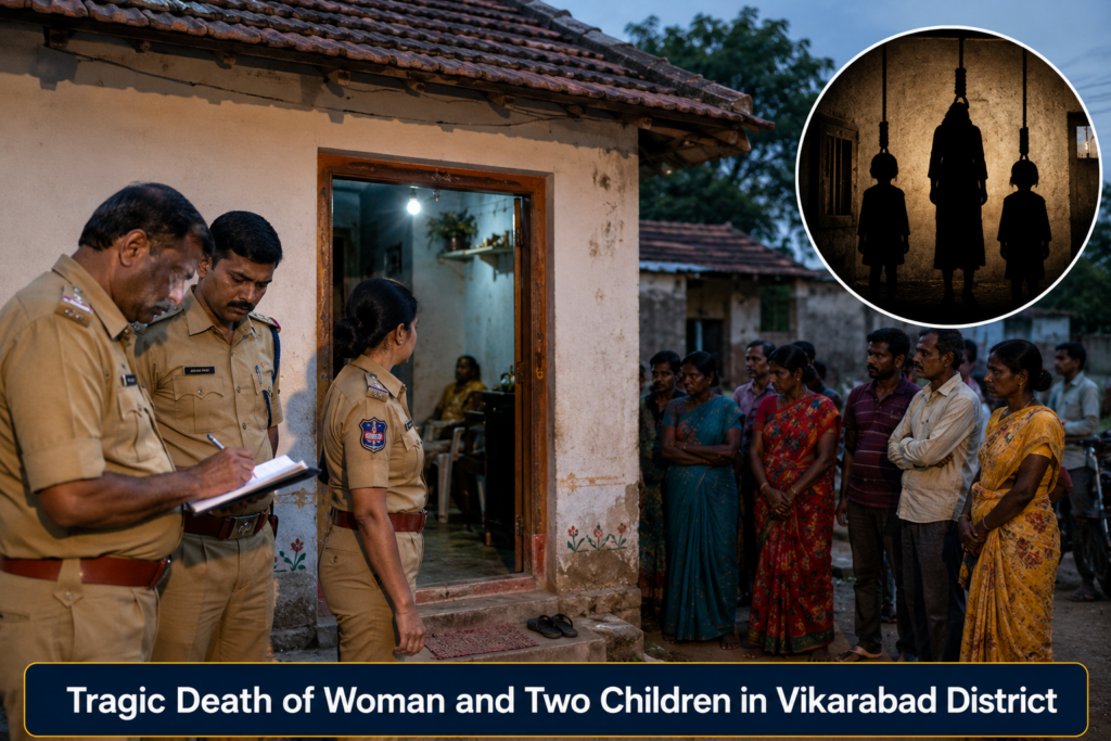 A tragic family death case was reported in Vikarabad district last week.