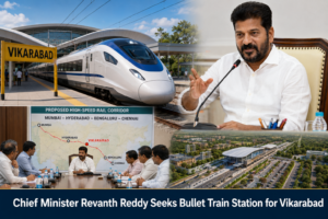Chief Minister Revanth Reddy Seeks Bullet Train Station for Vikarabad